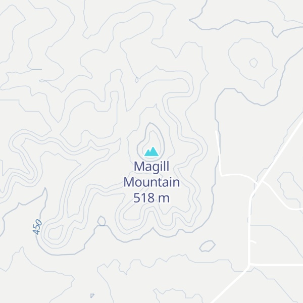 Map of Magill Mountain