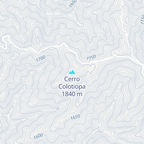 Map of Cerro Colotiopa