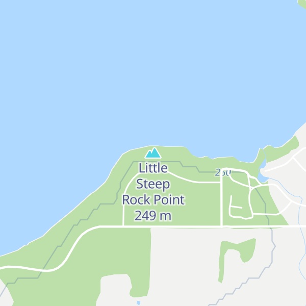 Map of Little Steep Rock Point