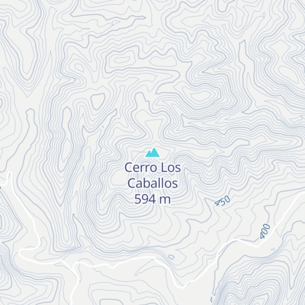 Map of Cerro Los Caballos