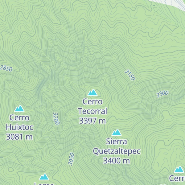 Map of Cerro Tecorral