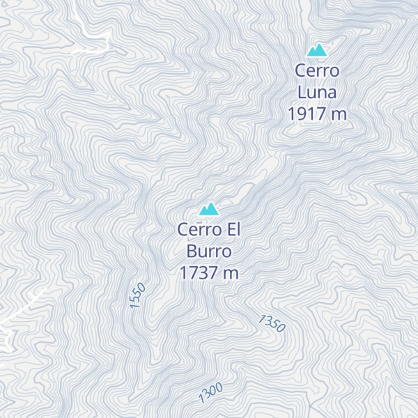 Map of Cerro El Burro