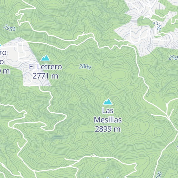 Map of Cerro Jazpes