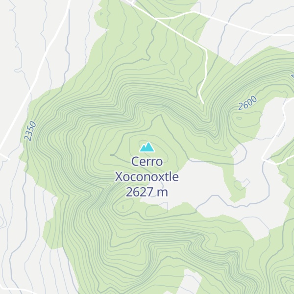 Map of Cerro Xoconoxtle