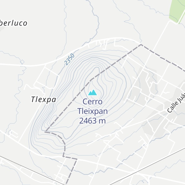Map of Cerro Tleixpan