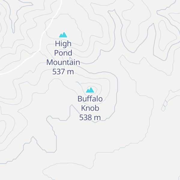 Map of Buffalo Knob