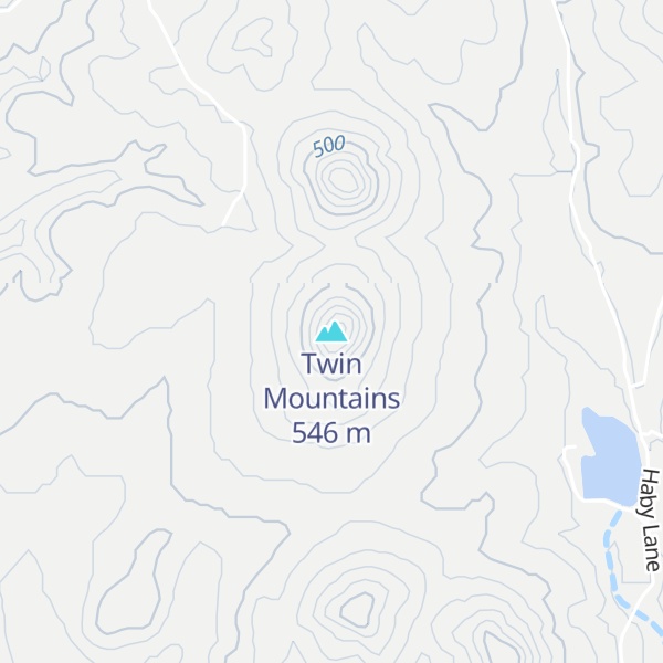Map of Twin Mountains