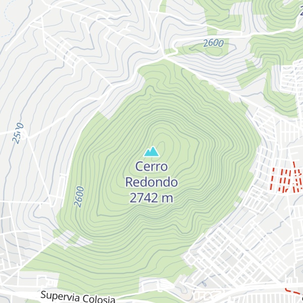 Map of Cerro Redondo