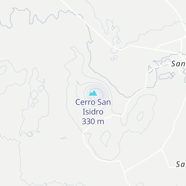 Map of Cerro San Isidro