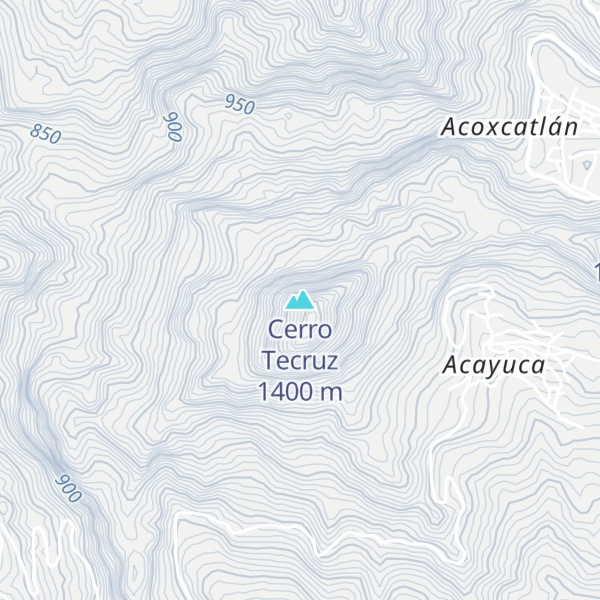 Map of Cerro Tecruz