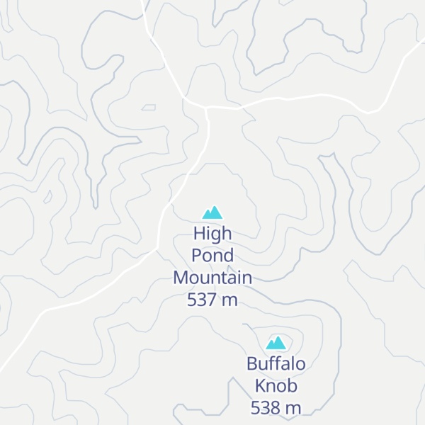 Map of High Pond Mountain