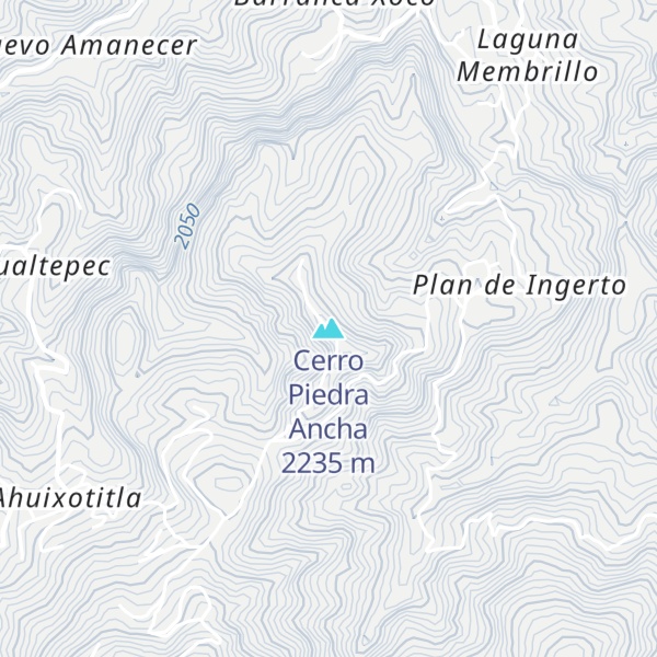 Map of Cerro Piedra Ancha