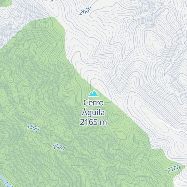 Map of Cerro Águila