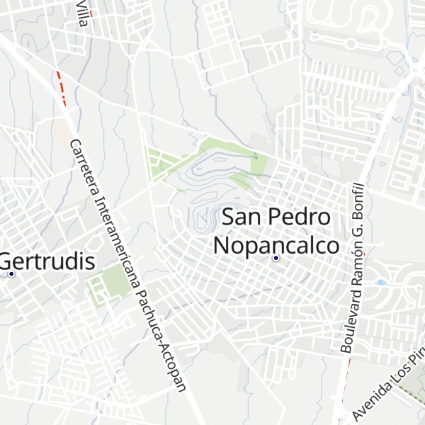 Map of Cerro de San Pedro Nopancalco