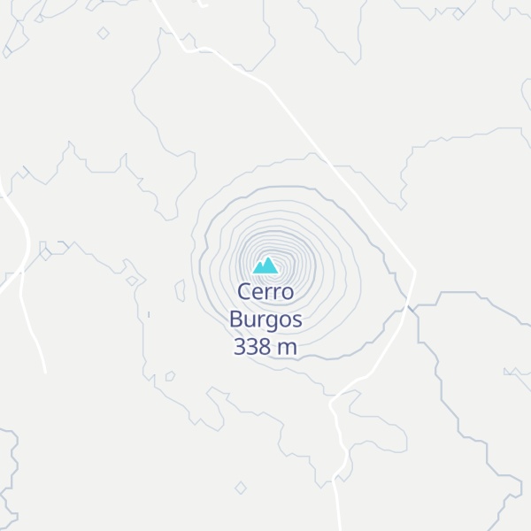 Map of Cerro Burgos