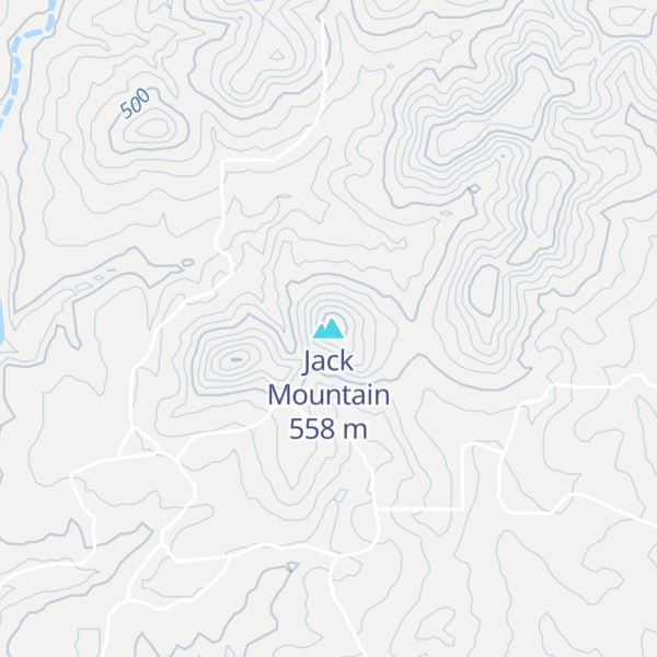 Map of Jack Mountain