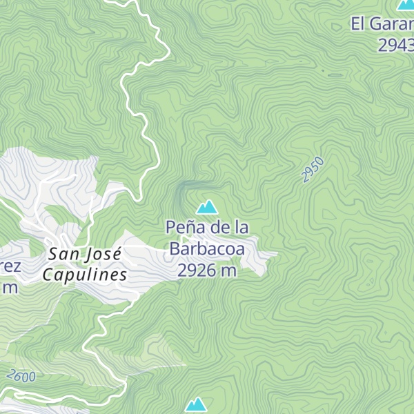 Map of Peña de la Barbacoa