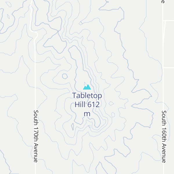 Map of Tabletop Hill