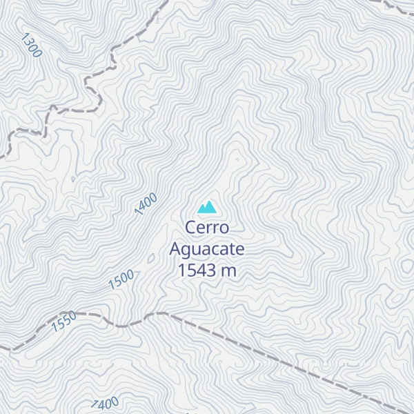 Map of Cerro Aguacate