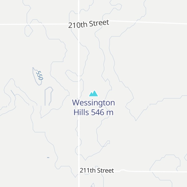 Map of Wessington Hills