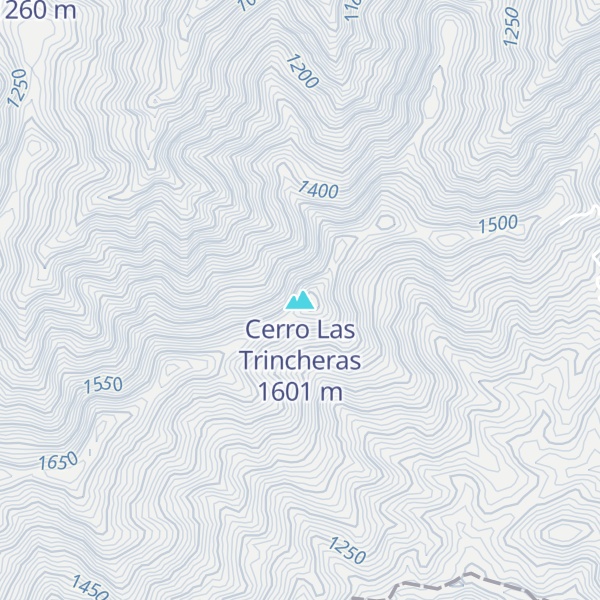 Map of Cerro Las Trincheras