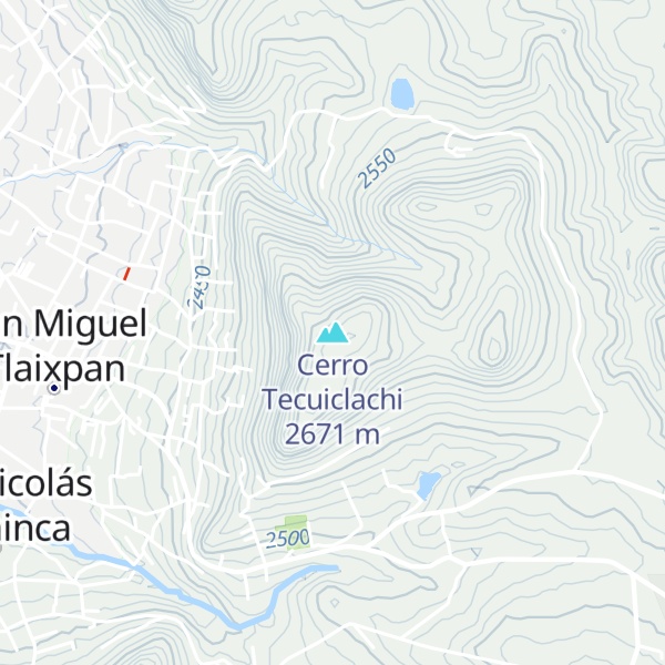 Map of Cerro Tecuiclachi