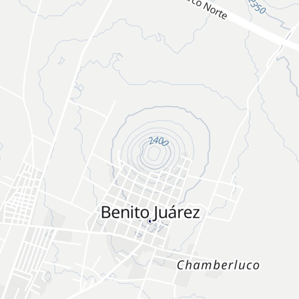 Map of Cerro Coayucan