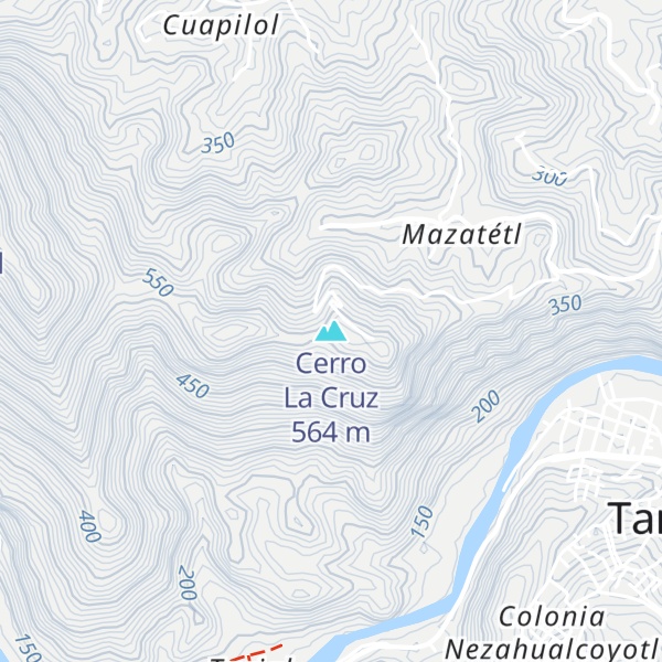 Map of Cerro La Cruz