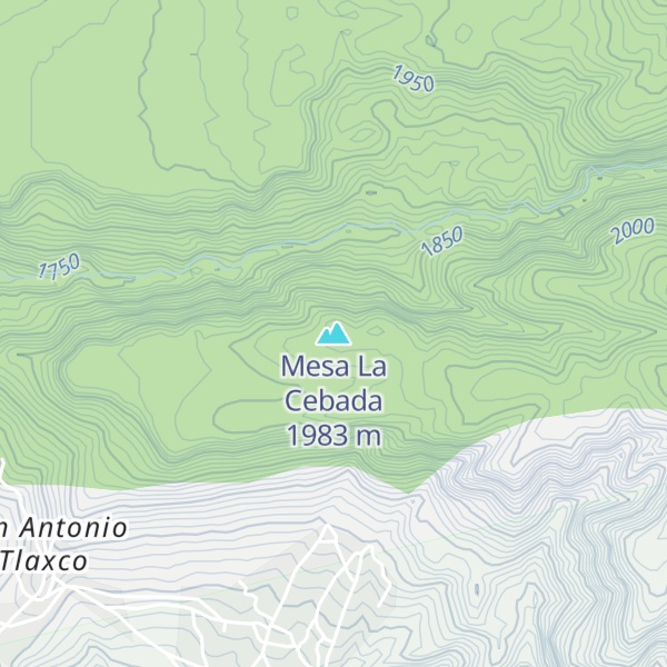 Map of Mesa La Cebada