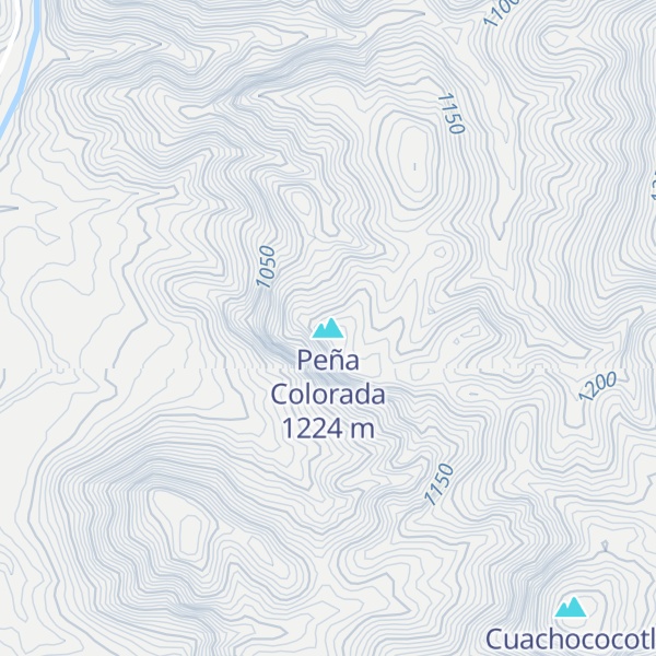 Map of Peña Colorada