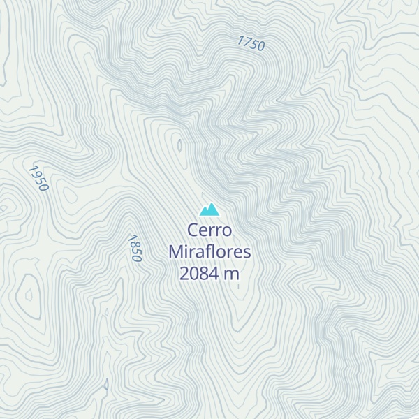 Map of Cerro Miraflores