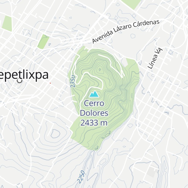 Map of Cerro Dolores