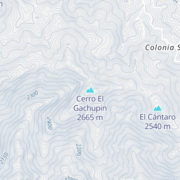Map of Cerro El Gachupin