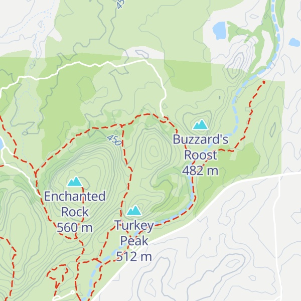 Map of Freshman Mountain
