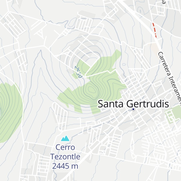 Map of Cerro de Santa Gertrudis