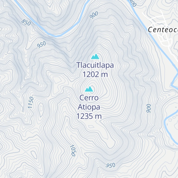 Map of Cerro Atiopa