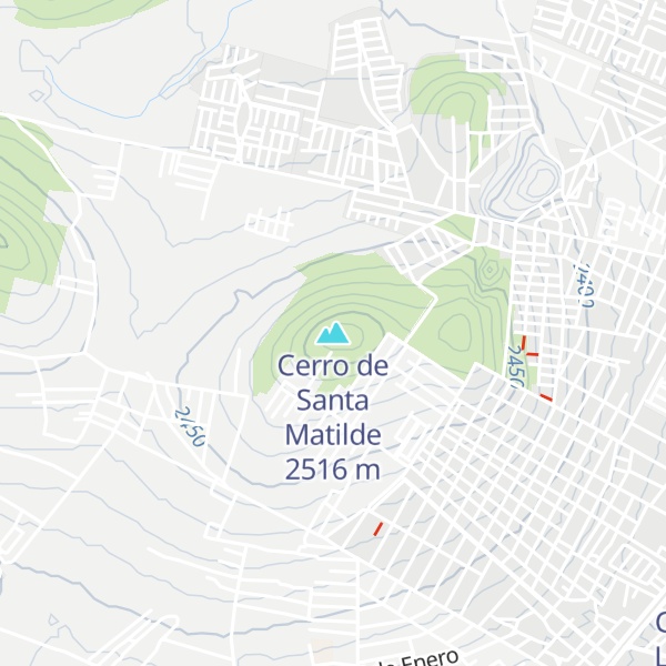 Map of Cerro de Santa Matilde