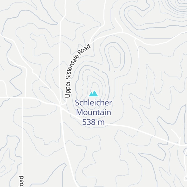 Map of Schleicher Mountain