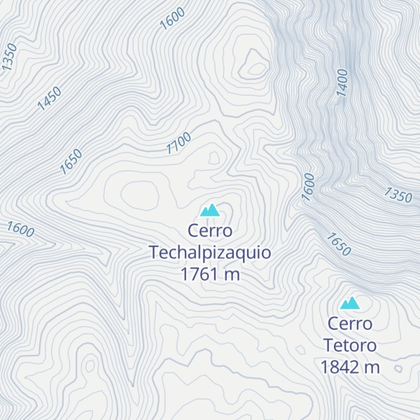 Map of Cerro Techalpizaquio