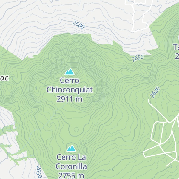 Map of Cerro Tres Cruces
