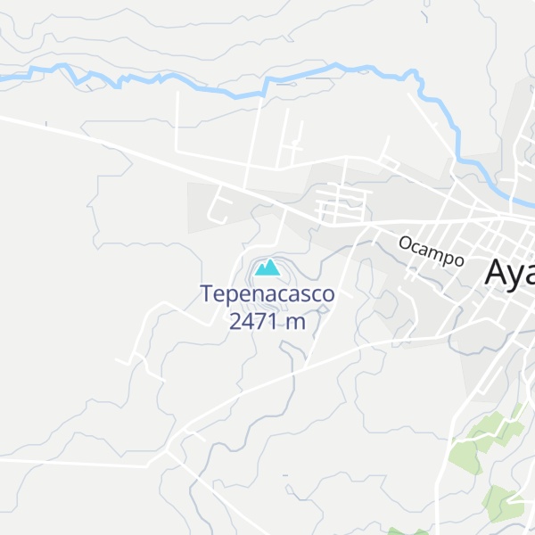 Map of Tepenacasco