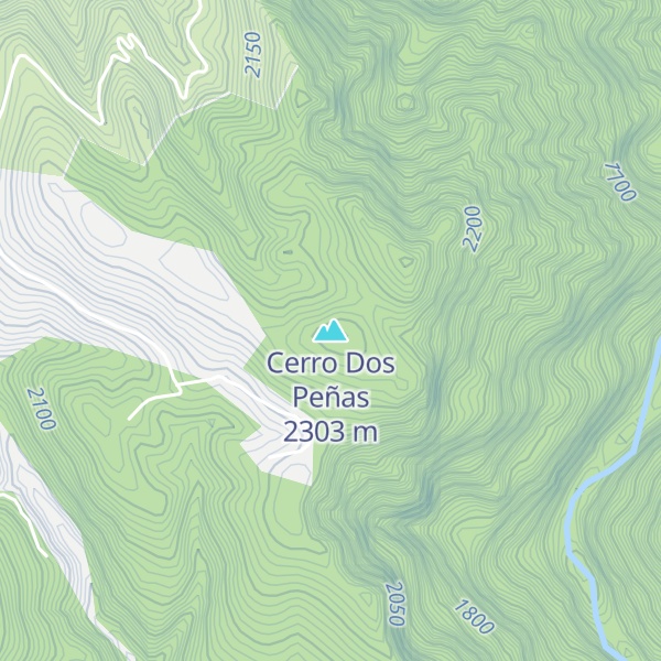 Map of Cerro Dos Peñas