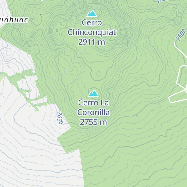 Map of Cerro La Coronilla
