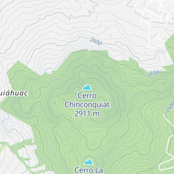 Map of Cerro Chinconquiat