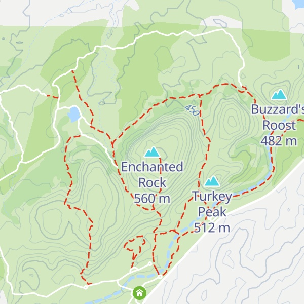 Map of Enchanted Rock