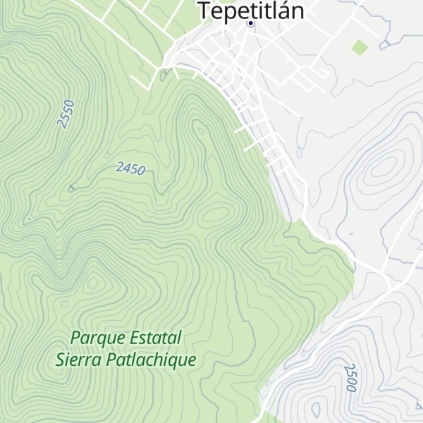 Map of Cerro La Cruz