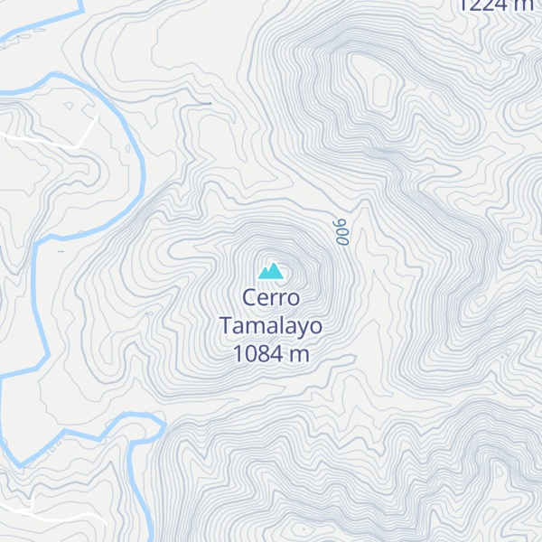Map of Cerro Tamalayo