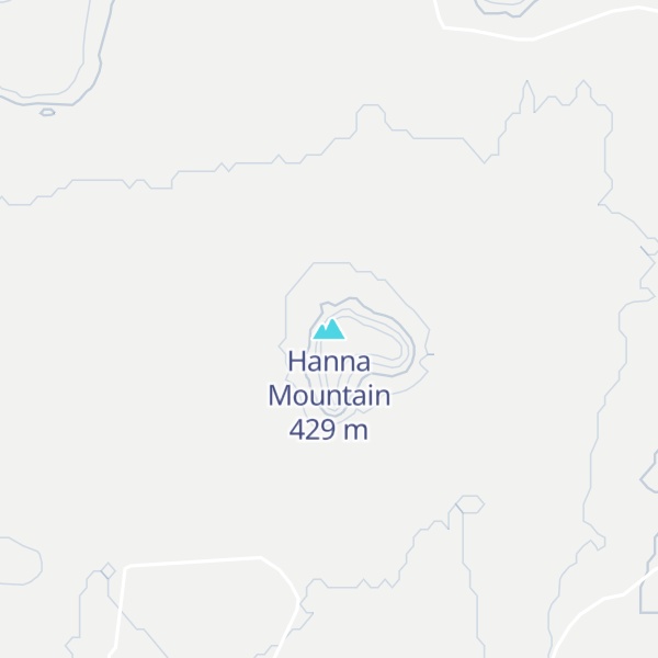 Map of Hanna Mountain