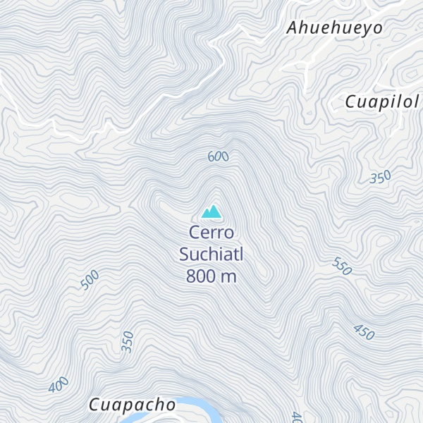 Map of Cerro Suchiatl
