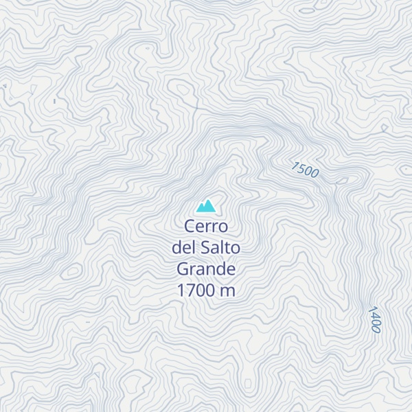 Map of Cerro del Salto Grande